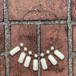 White Chunky Statement Necklace